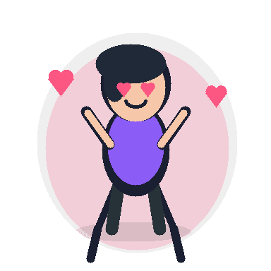 Heart Eyes sticker example